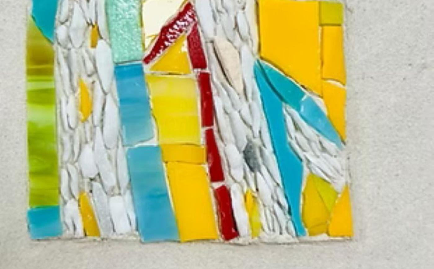 Mosaïque intuitive à Vimoutiers - Régine Gourdel Priem