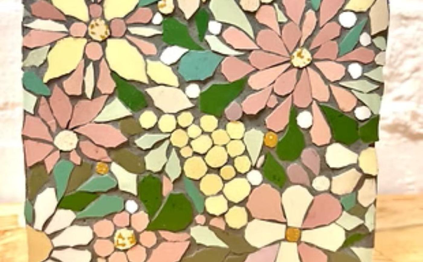 Atelier Mosaïque champêtre à Vimoutiers - Régine Gourdel